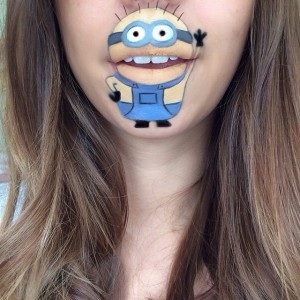 Dudağına Minion Çizen Kız