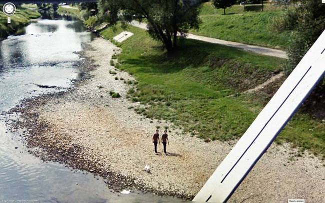 Google Map Kamerasına Yansıyan İlginç Anlar