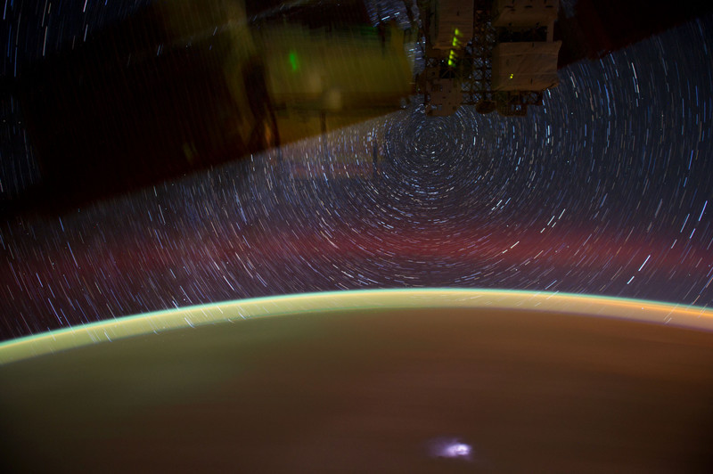 ISS Star Trails Uzay Fotoğrafları