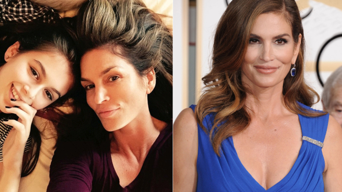 Makyajsız Cindy Crawford
