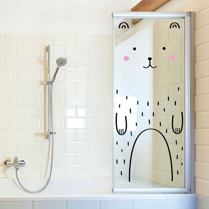 Banyo Camı için Sticker