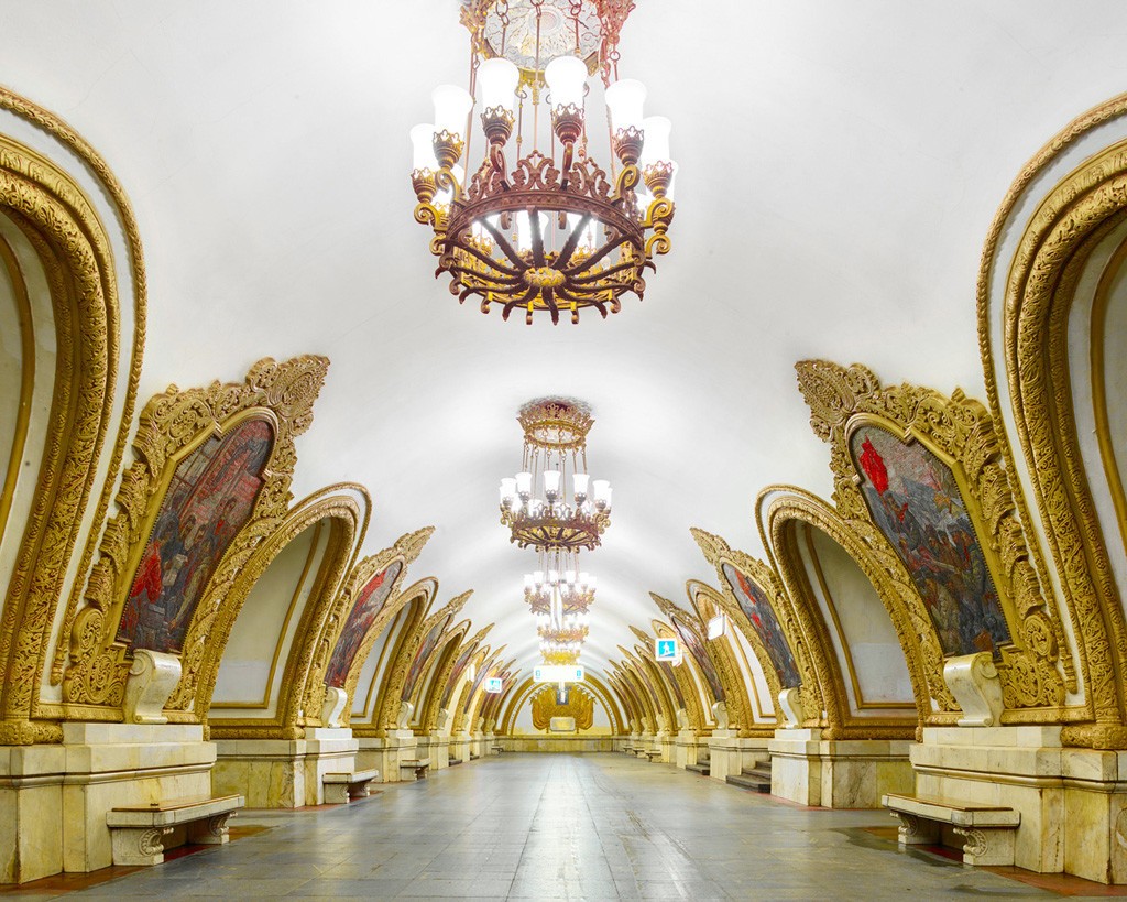 Moskova Metro İstasyonları Görünümü