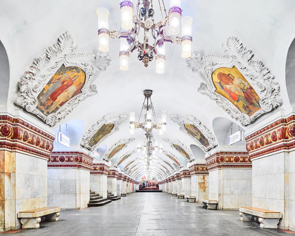 Moskova Metro İstasyonları Görünümü