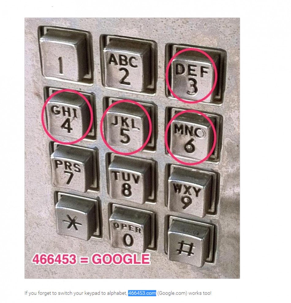 466453 Google.com a yönlendiridiğini biliyormudunuz?